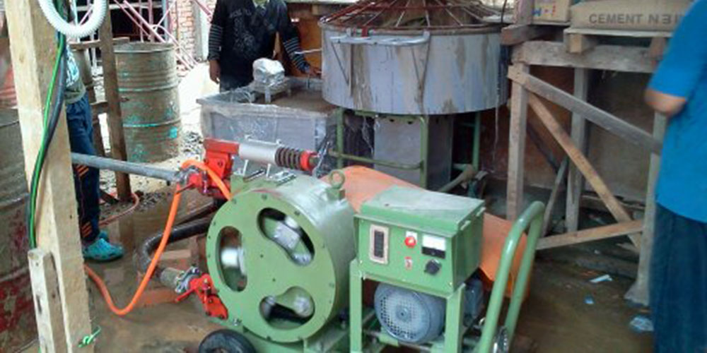 mortar pump machine
